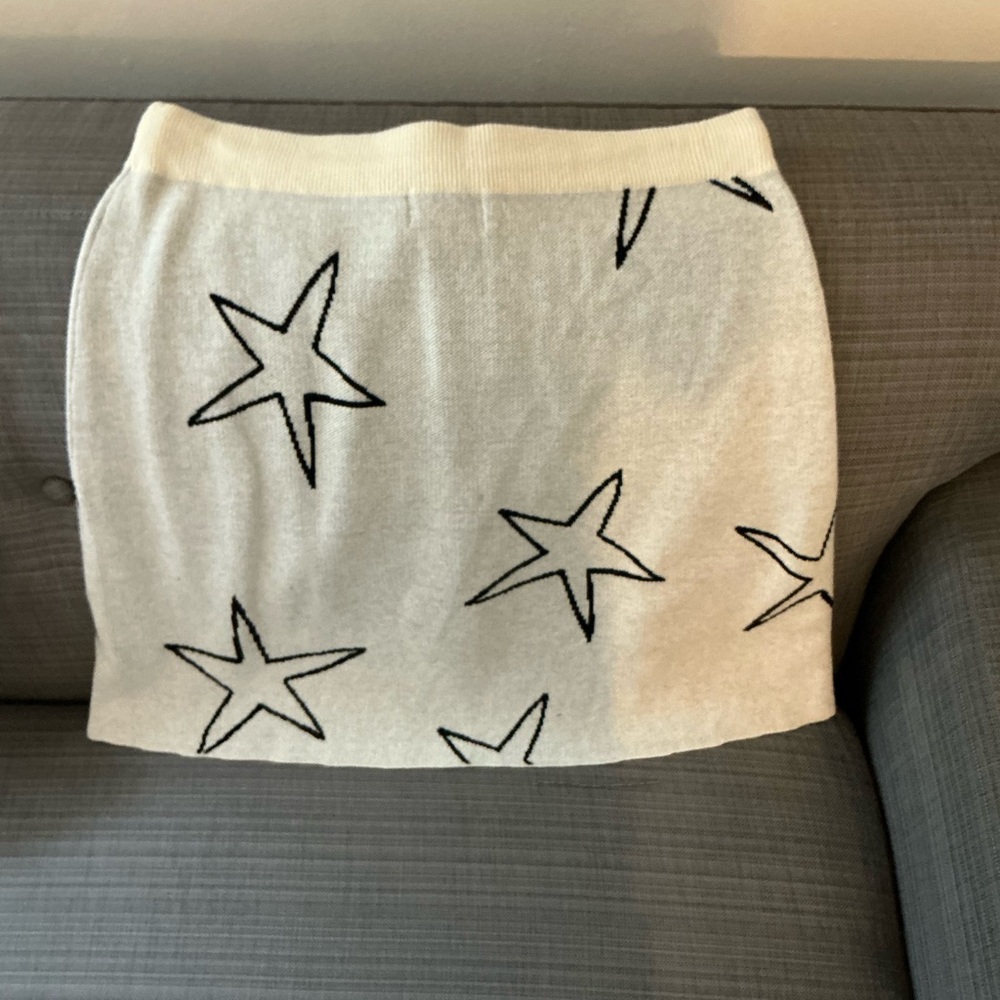 Obey Cream Star Pattern Mini Skirt - Picture 2 of 7